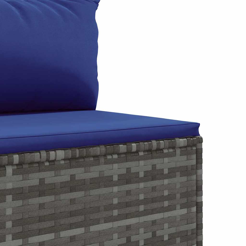 6-Delige Loungeset Met Kussens Poly Rattan
