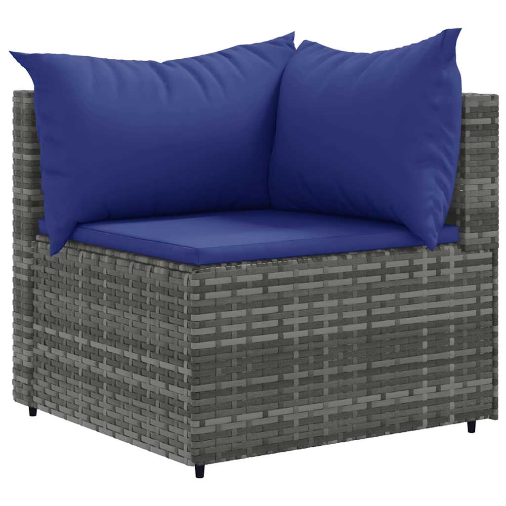 6-Delige Loungeset Met Kussens Poly Rattan