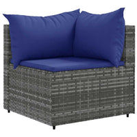 6-Delige Loungeset Met Kussens Poly Rattan