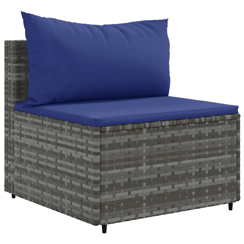 6-Delige Loungeset Met Kussens Poly Rattan