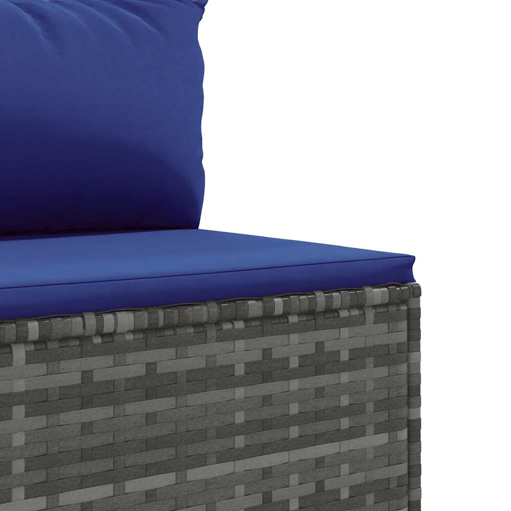 6-Delige Loungeset Met Kussens Poly Rattan
