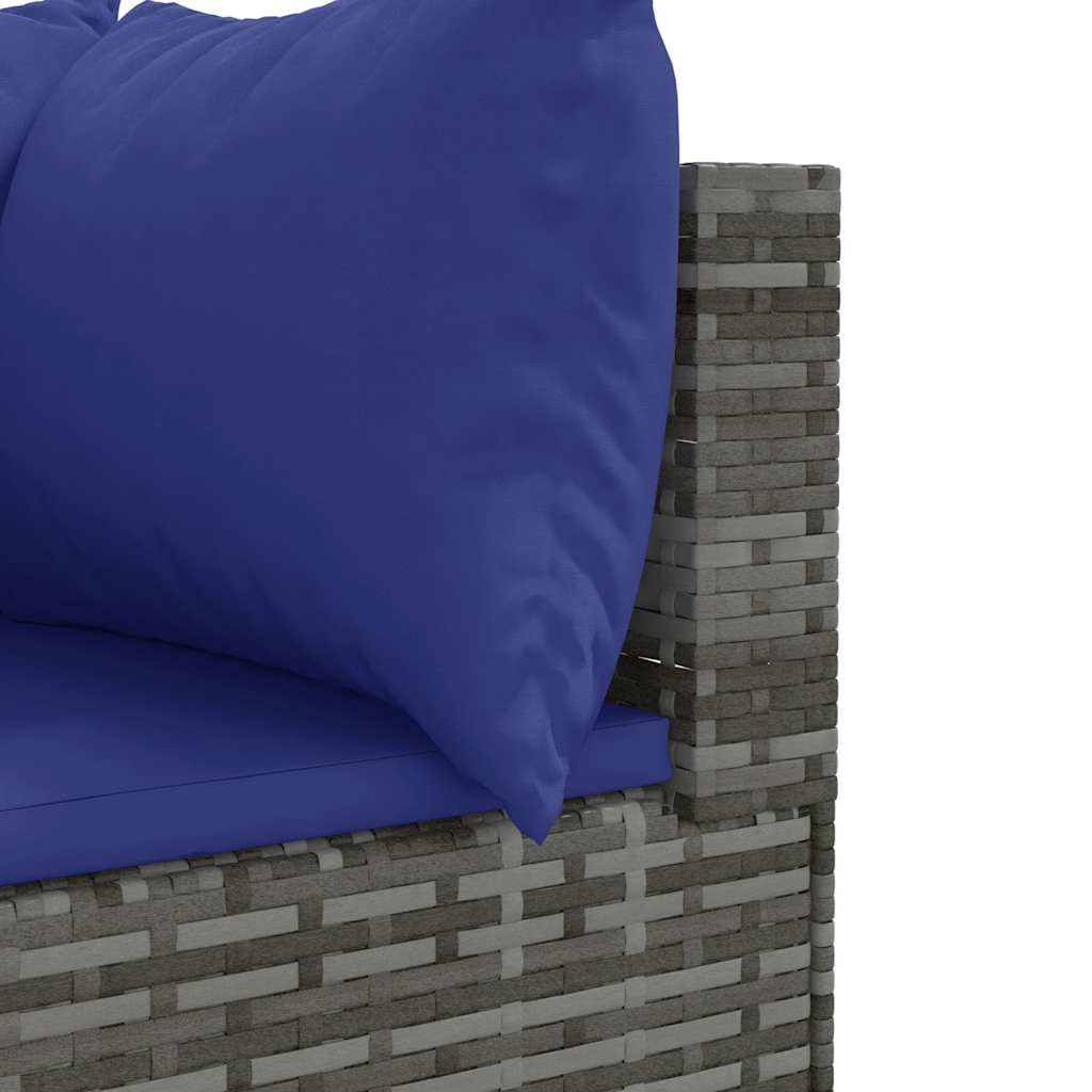 6-Delige Loungeset Met Kussens Poly Rattan