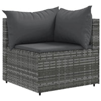 Loungeset Met Kussens Poly Rattan