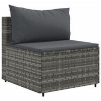 Loungeset Met Kussens Poly Rattan
