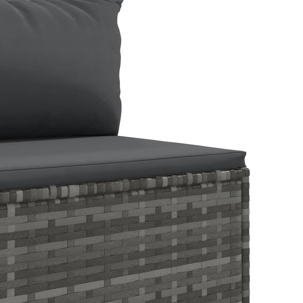 Loungeset Met Kussens Poly Rattan
