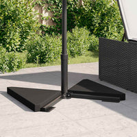 Parasolvoetplaten 2 St Driehoekig 14 Kg Graniet