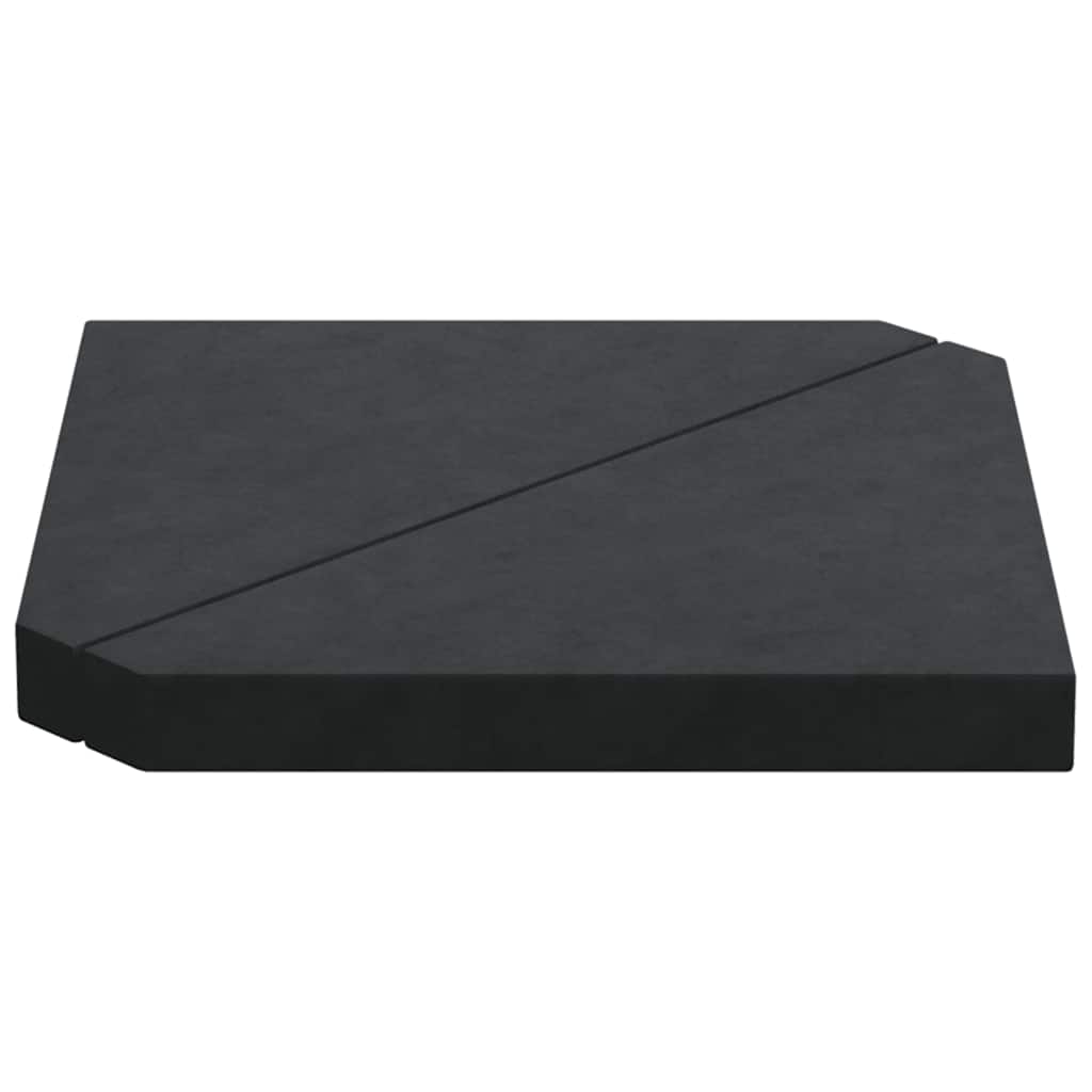 Parasolvoetplaten 2 St Driehoekig 14 Kg Graniet