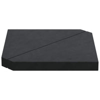 Parasolvoetplaten 2 St Driehoekig 14 Kg Graniet