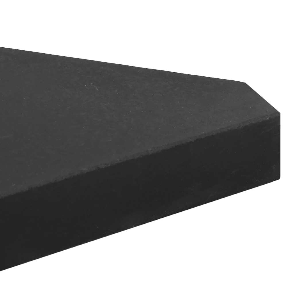 Parasolvoetplaten 2 St Driehoekig 14 Kg Graniet