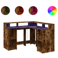 Bureau Met Led-Verlichting Hout