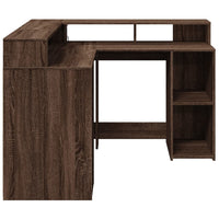Bureau Met Led-Verlichting Hout