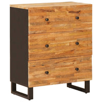 Dressoir 3 Pcs Bruin 60 X 33 X 75 Cm Massief Mango Hout