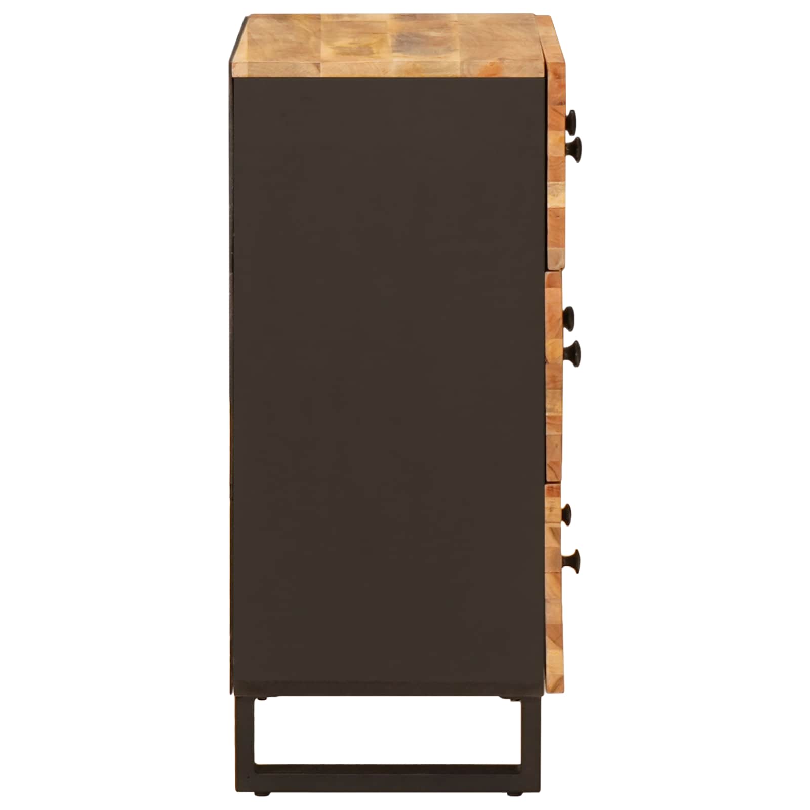 Dressoir 3 Pcs Bruin 60 X 33 X 75 Cm Massief Mango Hout