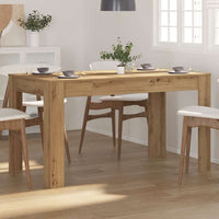 Eettafel 140X74,5X76 Cm Bewerkt Hout