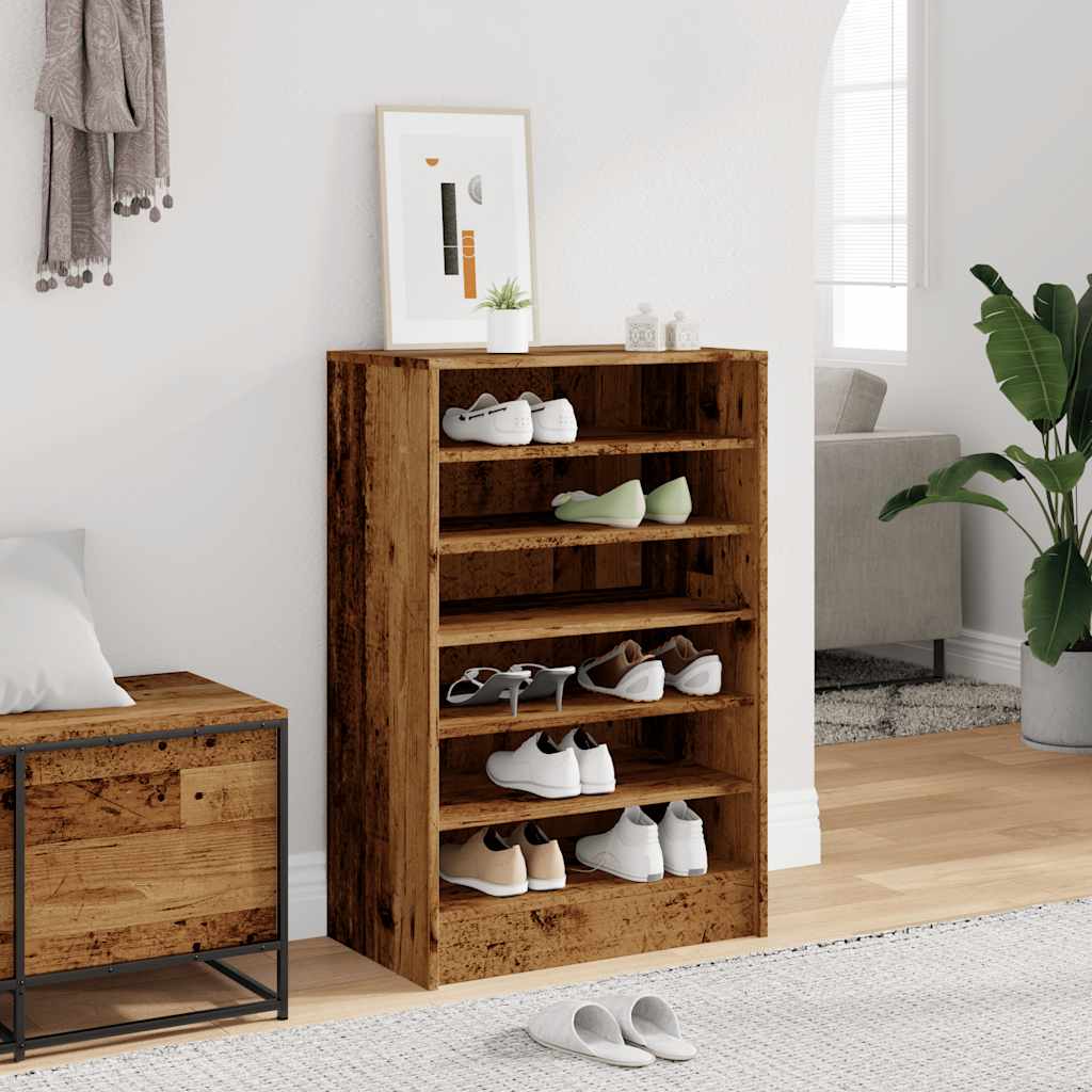 Schoenenkast Bewerkt Hout Kleurig