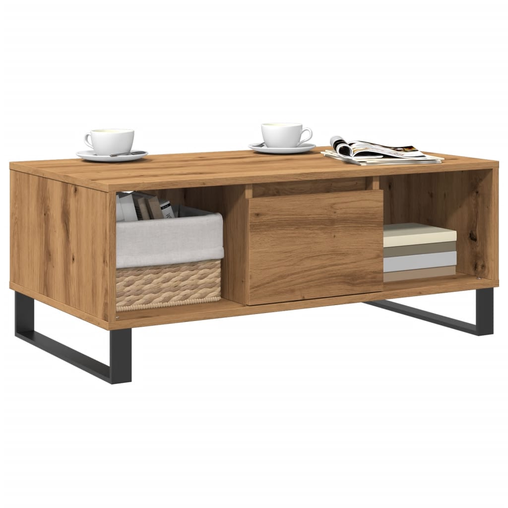 Salontafel 90X50X36,5 Cm Bewerkt Hout