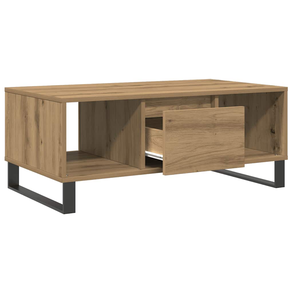 Salontafel 90X50X36,5 Cm Bewerkt Hout