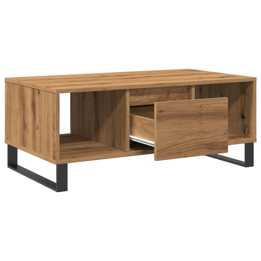 Salontafel 90X50X36,5 Cm Bewerkt Hout