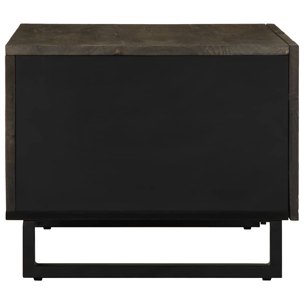 Salontafel 80X50X40 Cm Massief Mangohout Zwart