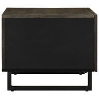Salontafel 80X50X40 Cm Massief Mangohout Zwart