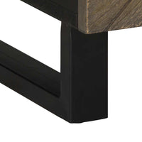 Salontafel 100X54X40 Cm Massief Mangohout Zwart