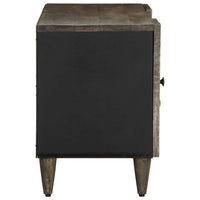 Tv-Meubel 105X33,5X46 Cm Massief Mangohout Lichtgrijs