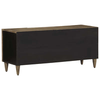 Tv-Meubel 105X33,5X46 Cm Massief Mangohout Lichtgrijs