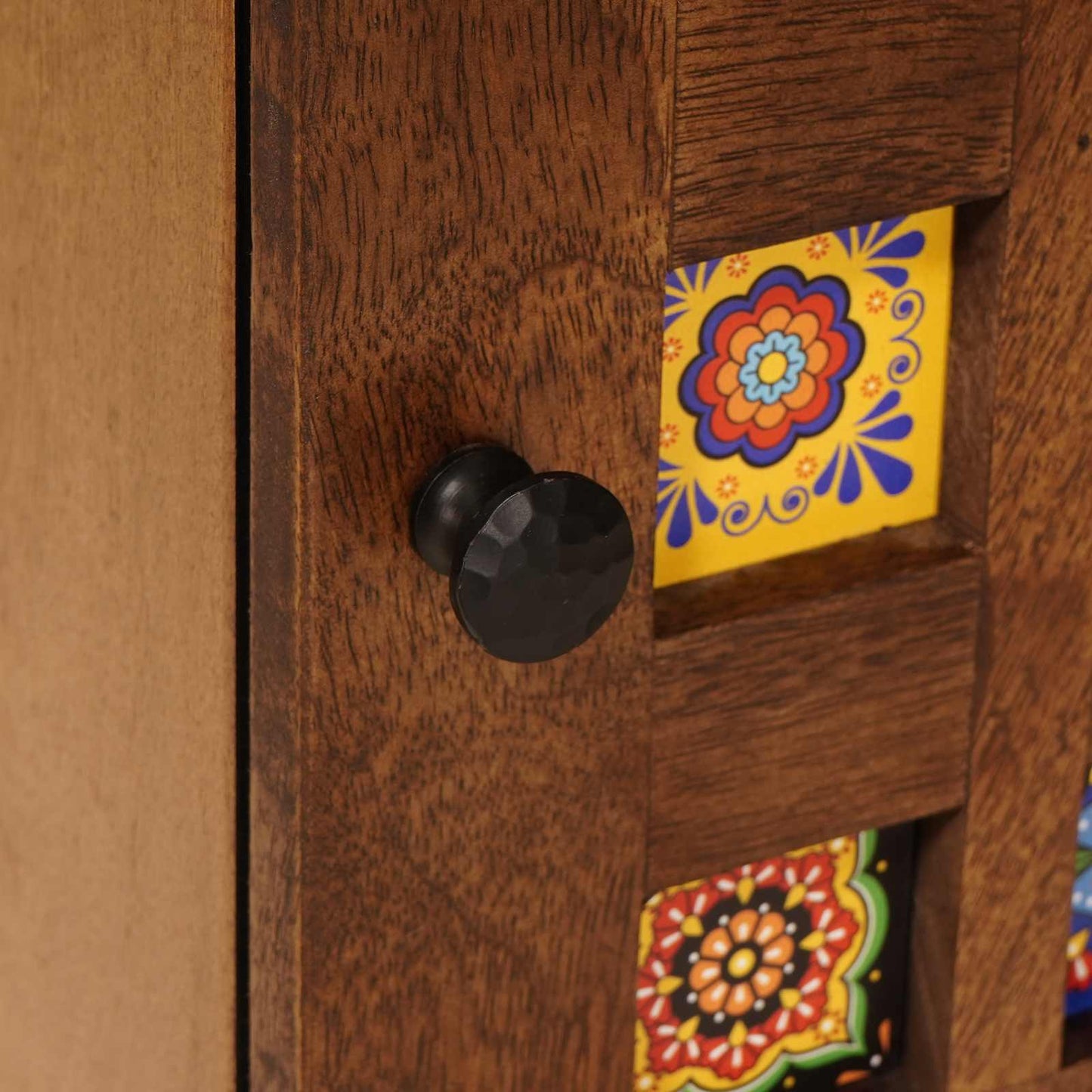 Nachtkastje 2 Pcs Bruin 40 X 33 X 46 Cm Massief Mango Hout