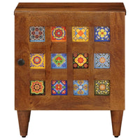 Nachtkastje 2 Pcs Bruin 40 X 33 X 46 Cm Massief Mango Hout