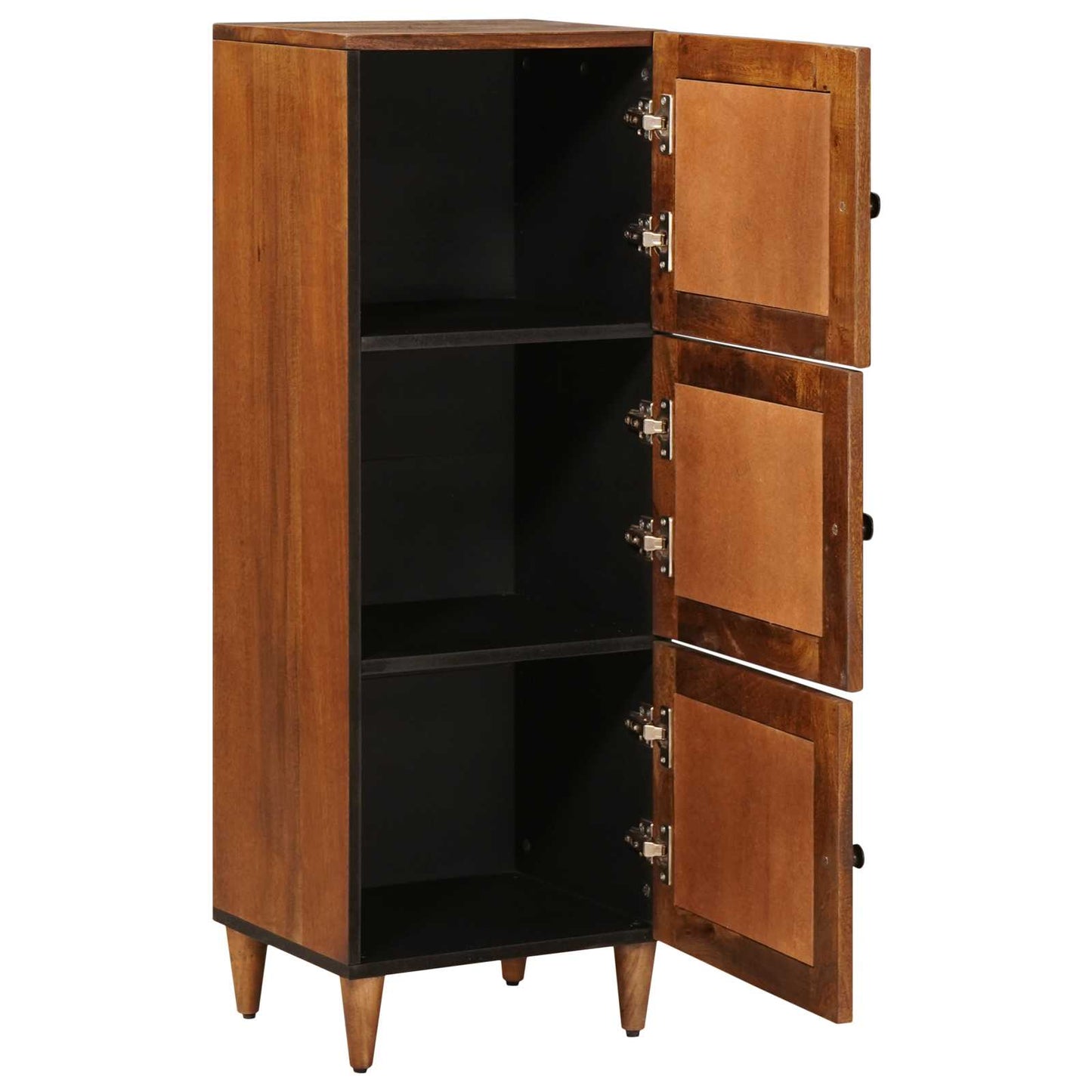 Hoge Kast 40 X 33 X 110 Cm Massief Mango Hout