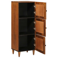 Hoge Kast 40 X 33 X 110 Cm Massief Mango Hout