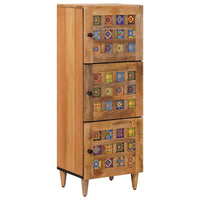 Hoge Kast 40 X 33 X 110 Cm Massief Mango Hout