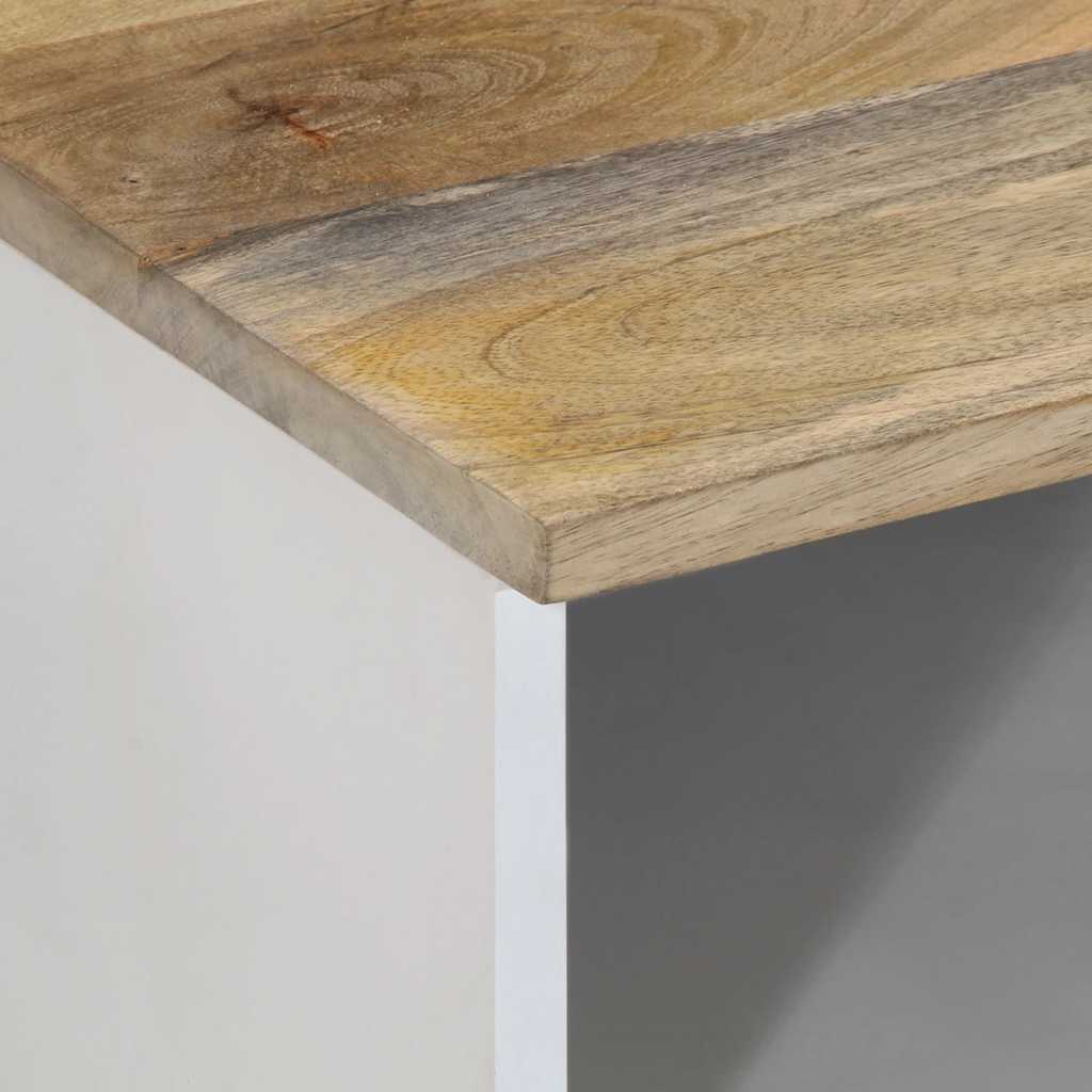 Tv-Meubel 100X33,5X46 Cm Massief Mangohout