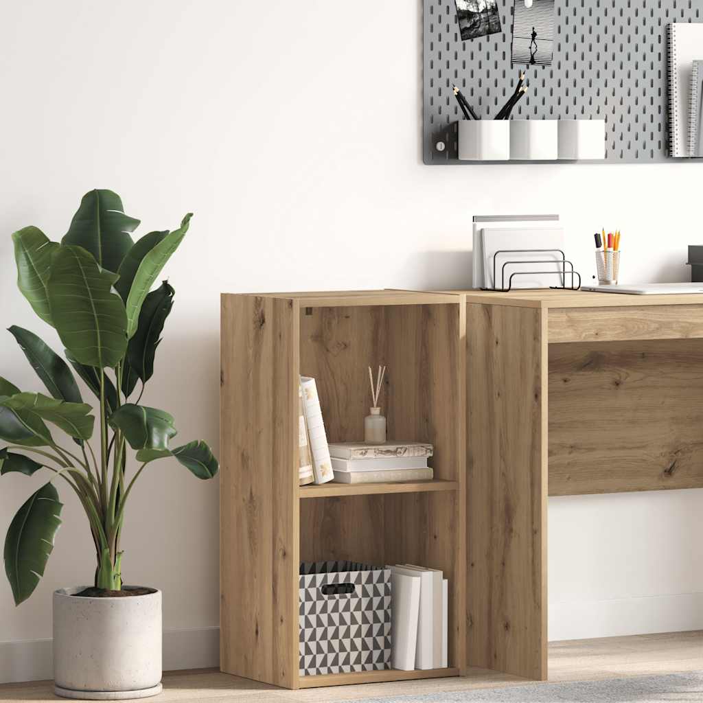 Boekenkast 60X30X Bewerkt Hout Artisanaal Eikenkleurig Artisian Oak