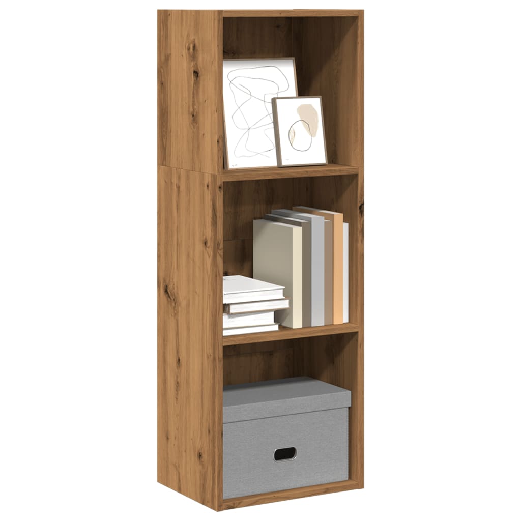Boekenkast 60X30X Bewerkt Hout Artisanaal Eikenkleurig Artisian Oak