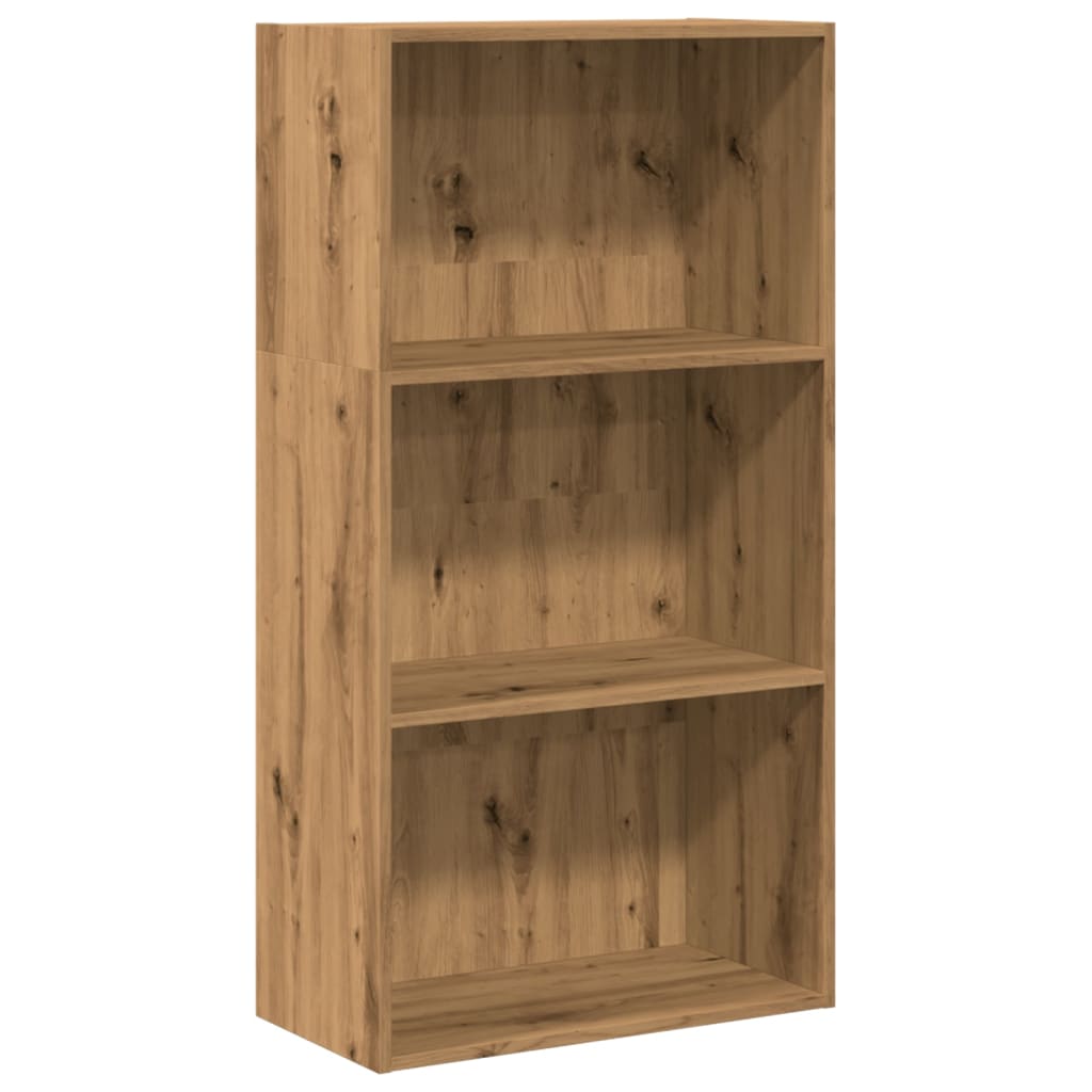 Boekenkast 60X30X Bewerkt Hout Artisanaal Eikenkleurig Artisian Oak