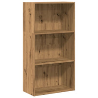 Boekenkast 60X30X Bewerkt Hout Artisanaal Eikenkleurig Artisian Oak