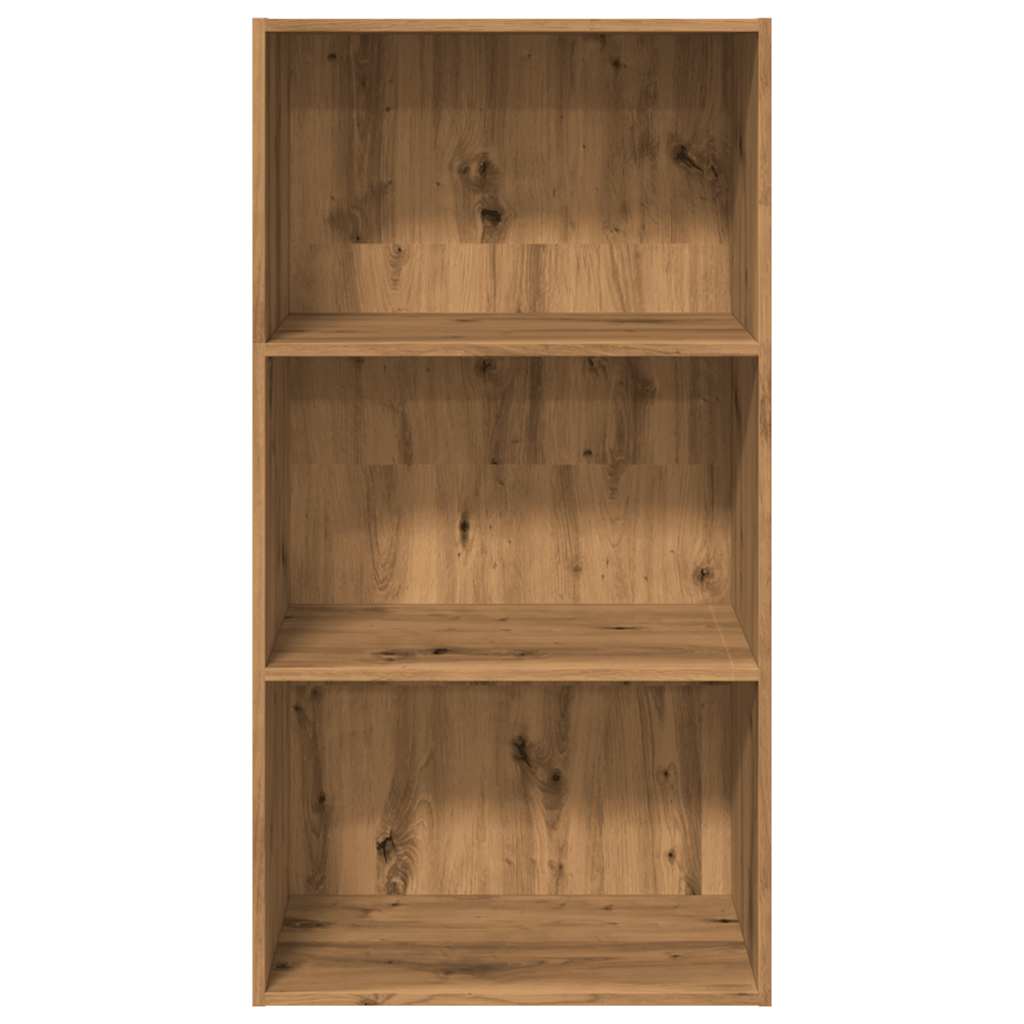 Boekenkast 60X30X Bewerkt Hout Artisanaal Eikenkleurig Artisian Oak