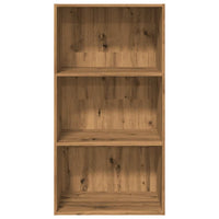 Boekenkast 60X30X Bewerkt Hout Artisanaal Eikenkleurig Artisian Oak