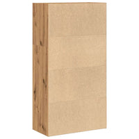 Boekenkast 60X30X Bewerkt Hout Artisanaal Eikenkleurig Artisian Oak
