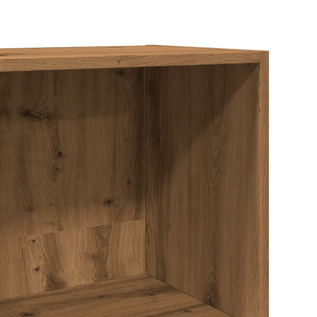 Boekenkast 60X30X Bewerkt Hout Artisanaal Eikenkleurig Artisian Oak