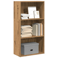 Boekenkast 60X30X Bewerkt Hout Artisanaal Eikenkleurig Artisian Oak