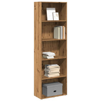 Boekenkast 60X30X Bewerkt Hout Artisanaal Eikenkleurig Artisian Oak