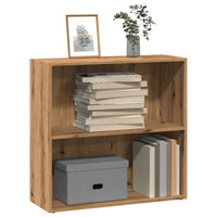 Boekenkast 60X30X Bewerkt Hout Artisanaal Eikenkleurig Artisian Oak