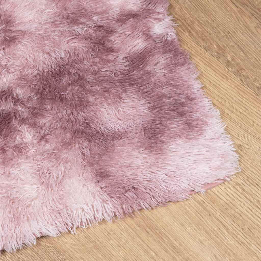 Hoogpolig Vloerkleed Navarra Polyester Stoffig Roze Dusty Pink