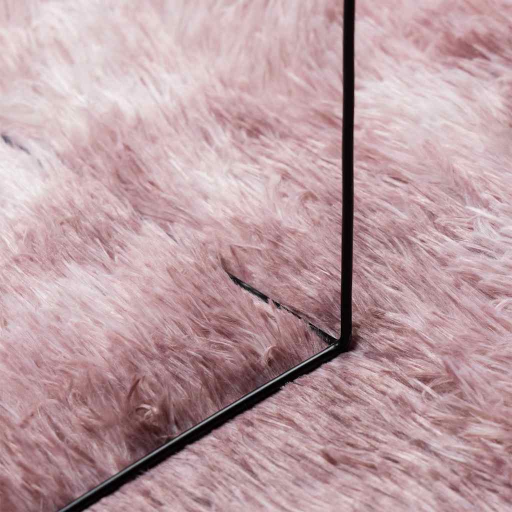 Hoogpolig Vloerkleed Navarra Polyester Stoffig Roze Dusty Pink