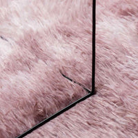 Hoogpolig Vloerkleed Navarra Polyester Stoffig Roze Dusty Pink