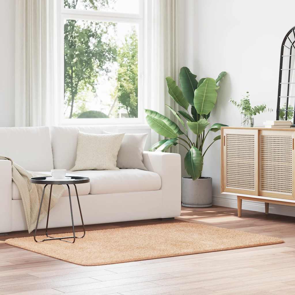 Hoogpolig Vloerkleed Navarra Polyester Beige