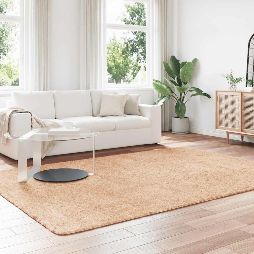 Hoogpolig Vloerkleed Navarra Polyester Beige