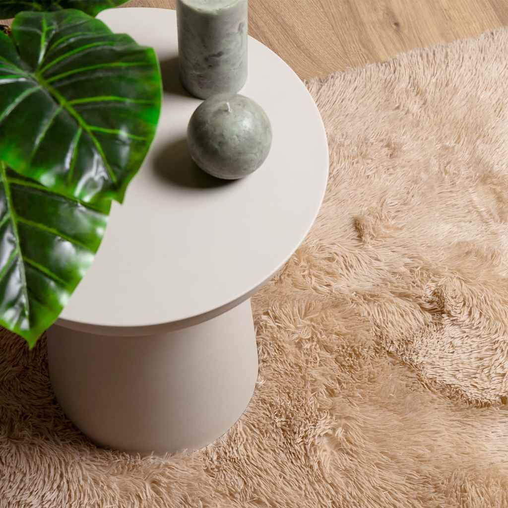 Hoogpolig Vloerkleed Navarra Polyester Beige